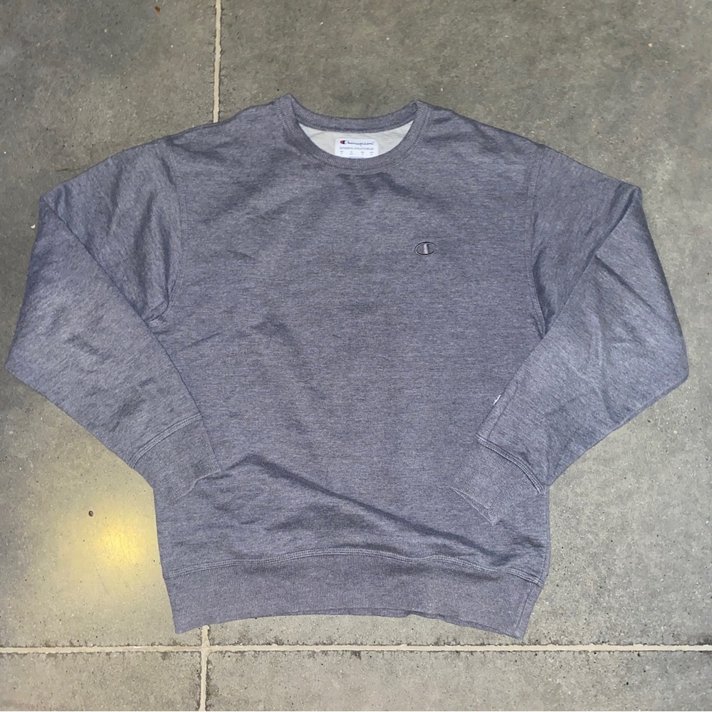 Champion Crewneck Sweatshirt Gray Mens Size Medium Classic Pullover